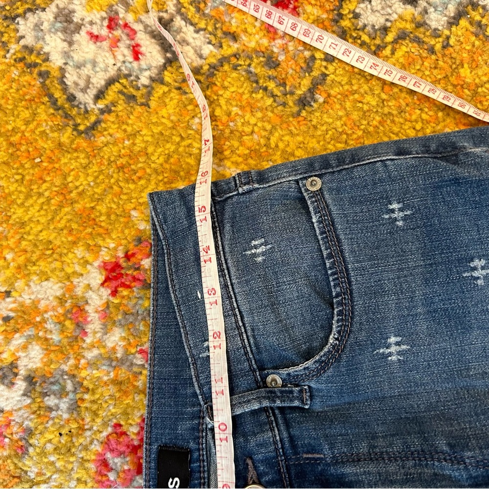Express Distress Ankle legging mid ride jeans - Picture 6 of 7